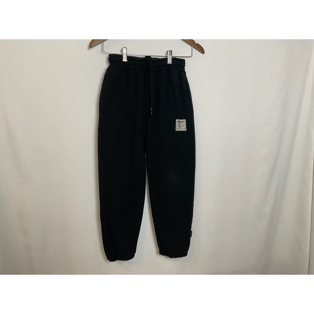 Nununu Kids Black Fleece Sweatpants Joggers Size 10-11Y Cozy Winter Holiday Ski